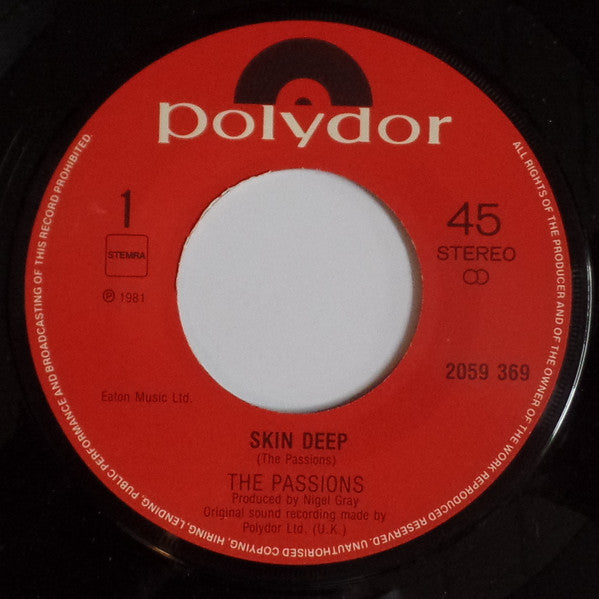 The Passions -Skin Deep