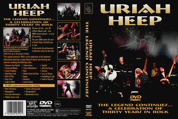 Uriah Heep -The Legend Continues... A Celebration Of Thirty Years In Rock