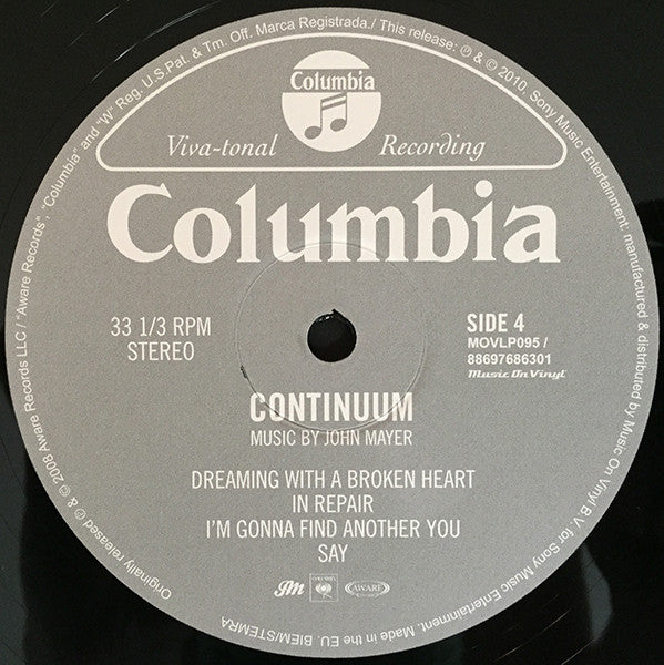 John Mayer -Continuum