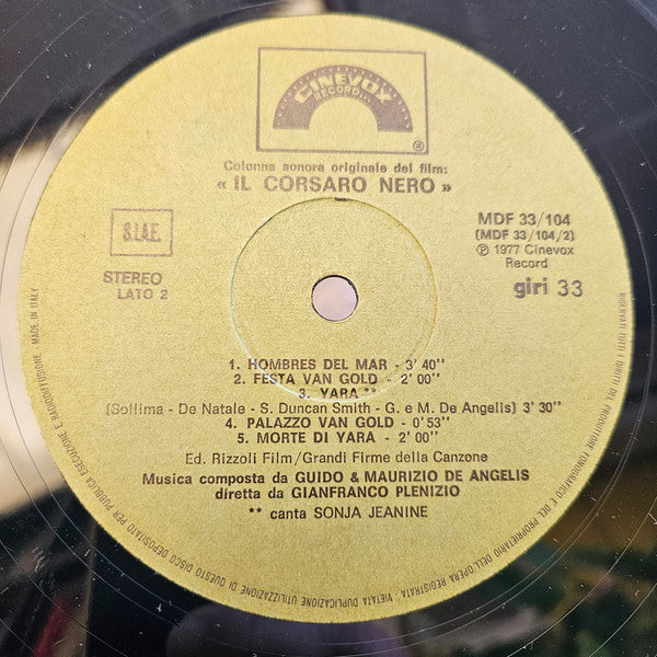 Guido & Maurizio De Angelis* -Il Corsaro Nero (Colonna Sonora Originale Del Film)