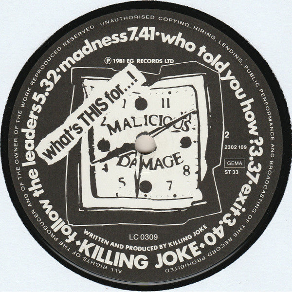 Killing Joke -What's This For...!