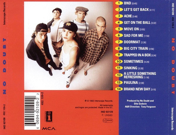 No Doubt -No Doubt