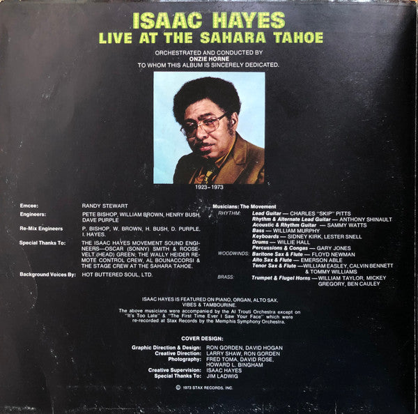 Isaac Hayes -Live At The Sahara Tahoe