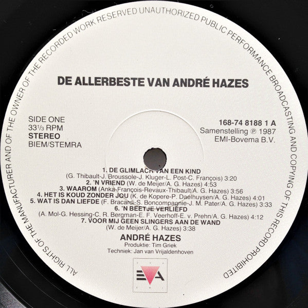 André Hazes -De Allerbeste Van André Hazes