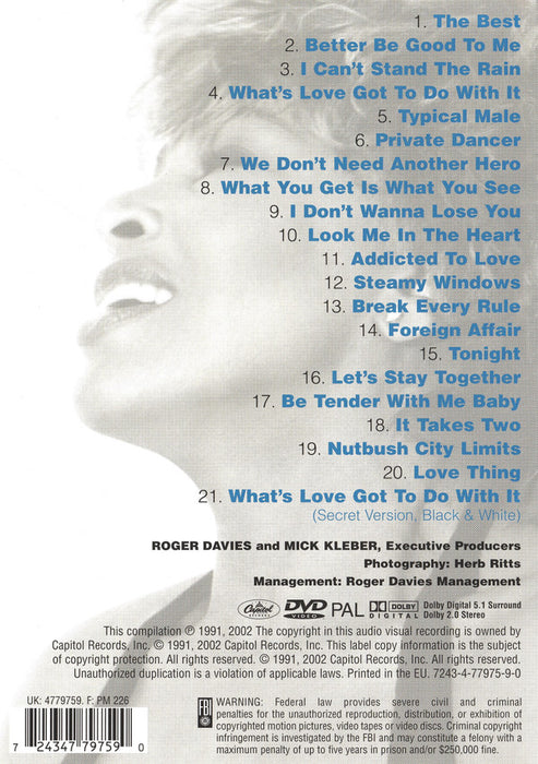 Tina Turner -Simply The Best - The Video Collection