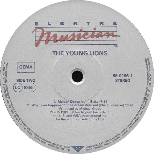 Various -The Young Lions (A Concert Of New Music Played By Seventeen Exceptional Young Musicians)