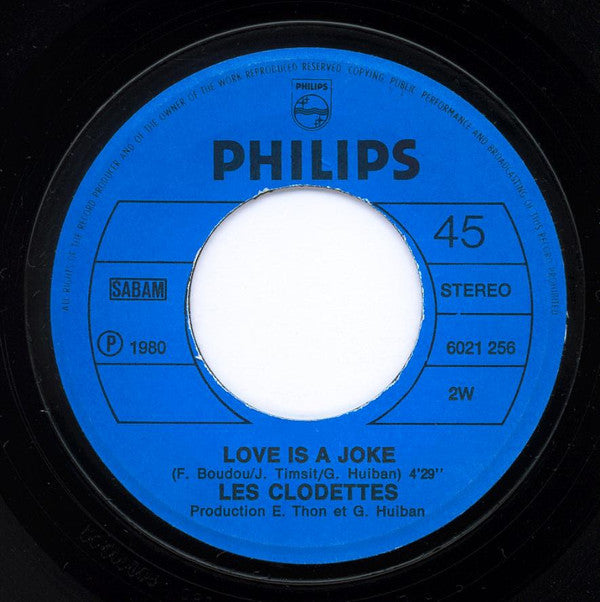 Les Clodettes -Hey Marry Me / Love Is A Joke