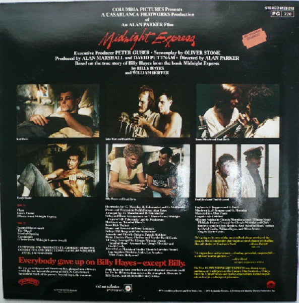 Giorgio Moroder -Midnight Express (Music From The Original Motion Picture Soundtrack)