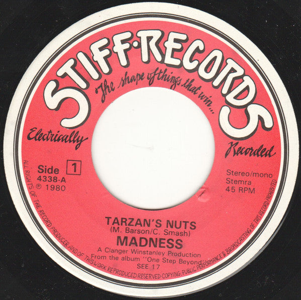 Madness -Tarzan's Nuts c/w Night Boat To Cairo
