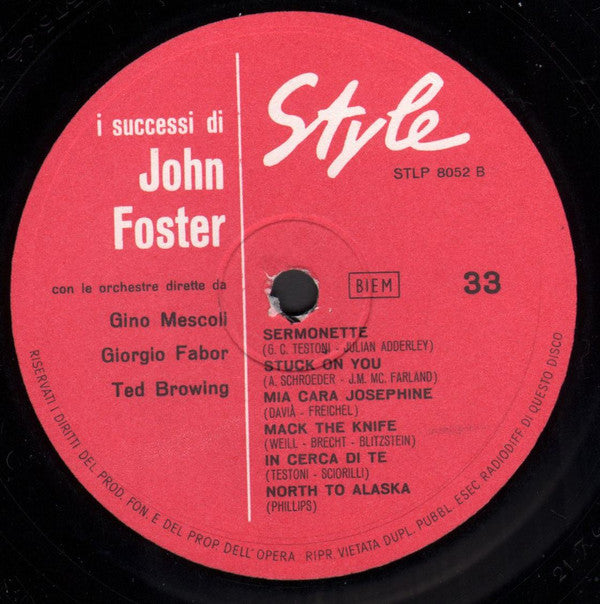 John Foster (9) -I Successi Di John Foster