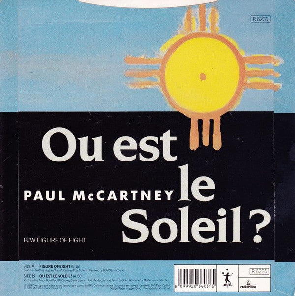 Paul McCartney -Figure Of Eight / Ou Est Le Soleil?