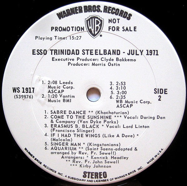 The Esso Trinidad Steel Band -Esso