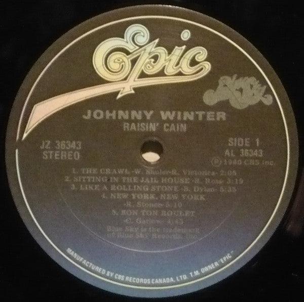 Johnny Winter -Raisin' Cain