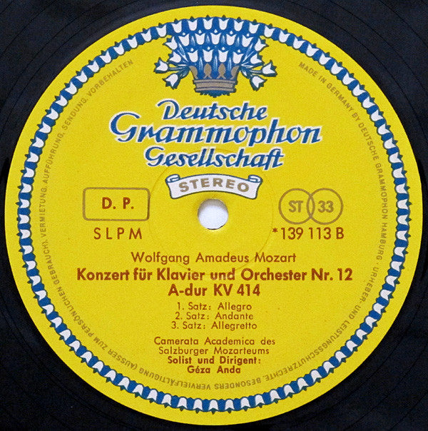 Mozart*, Camerata Academica Des Salzburger Mozarteums*, Géza Anda -»Krönungskonzert« KV 537 Und Klavierkonzert A-Dur KV 414