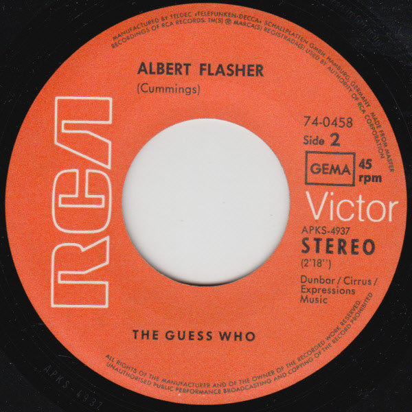 The Guess Who -Broken / Albert Flasher