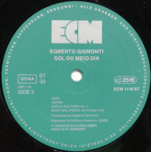 Egberto Gismonti -Sol Do Meio Dia