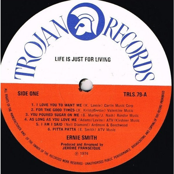 Ernie Smith -Life Is Just For Living