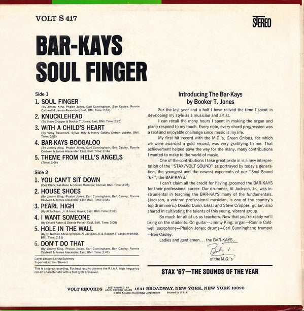 Bar-Kays -Soul Finger