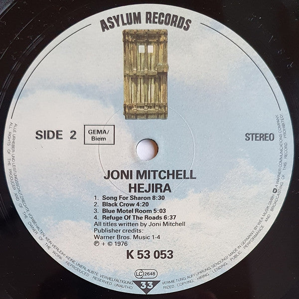 Joni Mitchell -Hejira