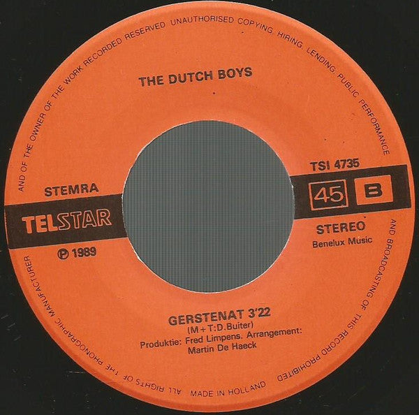 The Dutch Boys -'t Is Weer 'ns Later Geworden