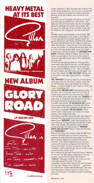 Gillan -The BBC Tapes Vol 2: Unchain Your Brain 1980