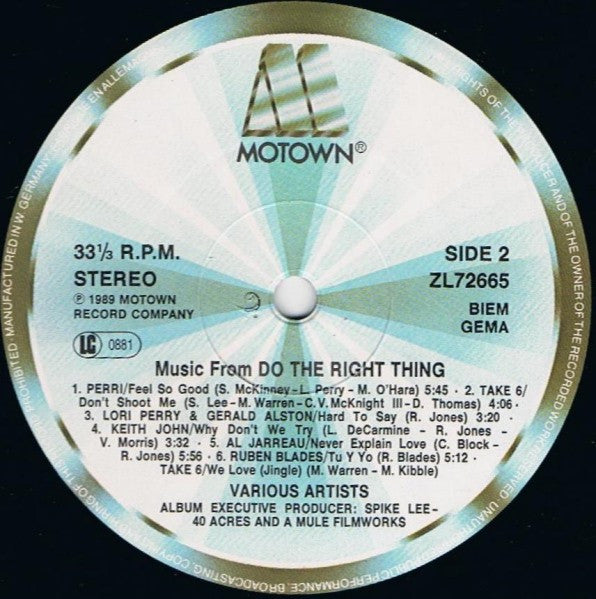 Various - (Music From) Do The Right Thing