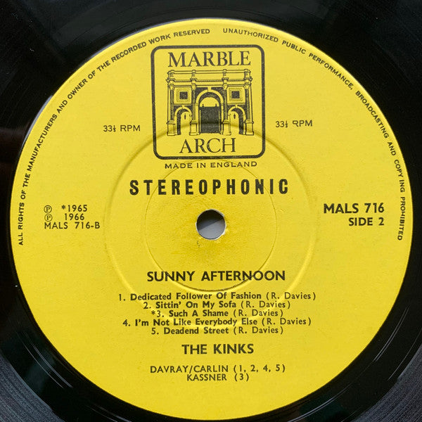 The Kinks -Sunny Afternoon