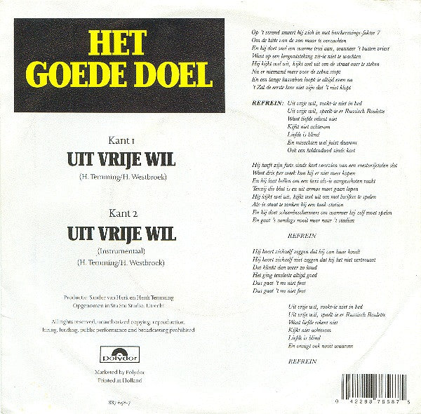 Het Goede Doel -Uit Vrije Wil