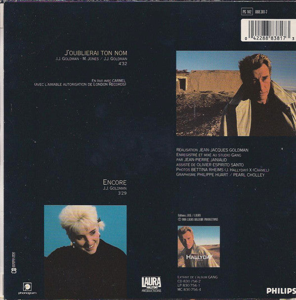 Johnny Hallyday En Duo Avec Carmel (2) -J'oublierai Ton Nom