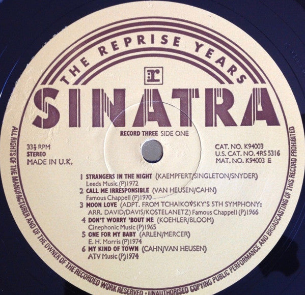 Frank Sinatra -Sinatra The Reprise Years