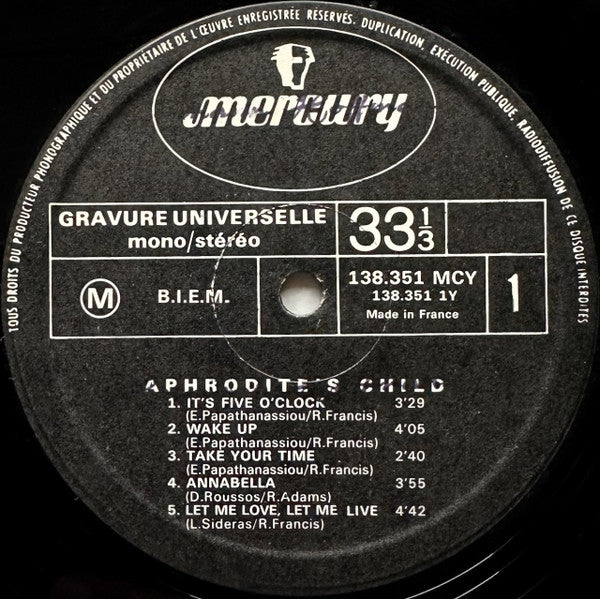Aphrodite's Child -It's Five O'Clock