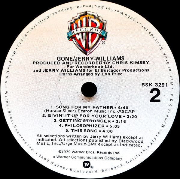 Jerry Williams* -Gone