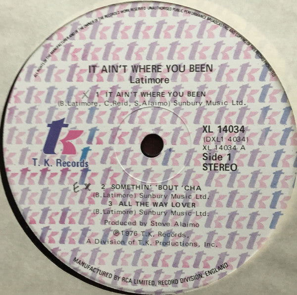 Latimore (2) -It Ain't Where You Been... It's Where You're Goin'