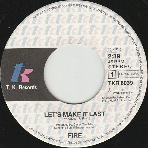 Fire (5) -Let's Make It Last