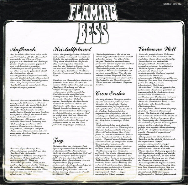 Flaming Bess -Verlorene Welt