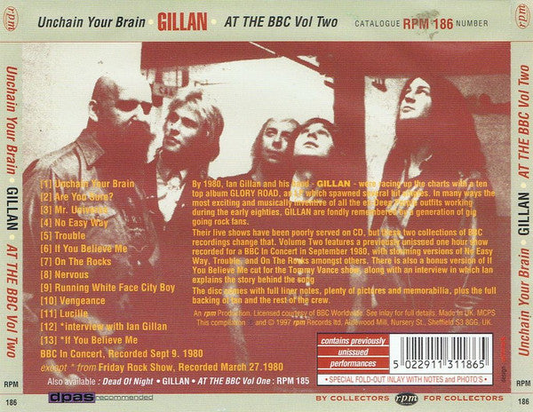 Gillan -The BBC Tapes Vol 2: Unchain Your Brain 1980