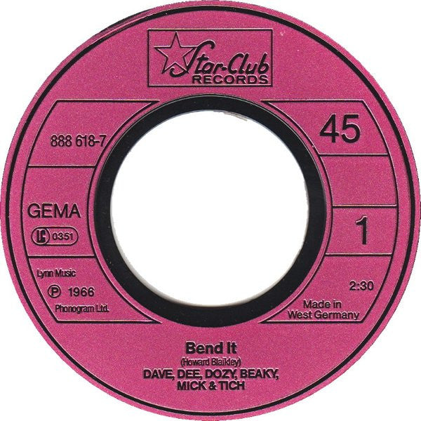 Dave Dee, Dozy, Beaky, Mick & Tich -Bend It / You Make It Move