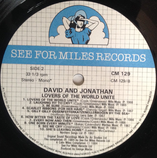 David And Jonathan* -Lovers Of The World Unite