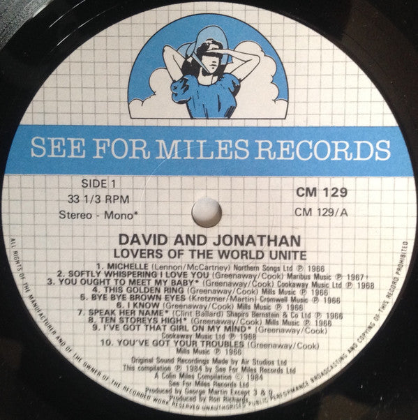 David And Jonathan* -Lovers Of The World Unite