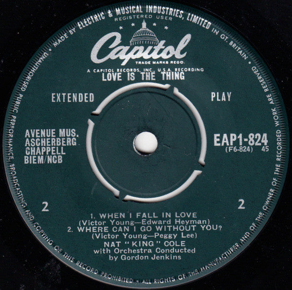 Nat "King" Cole* -Love Is The Thing - Part 1