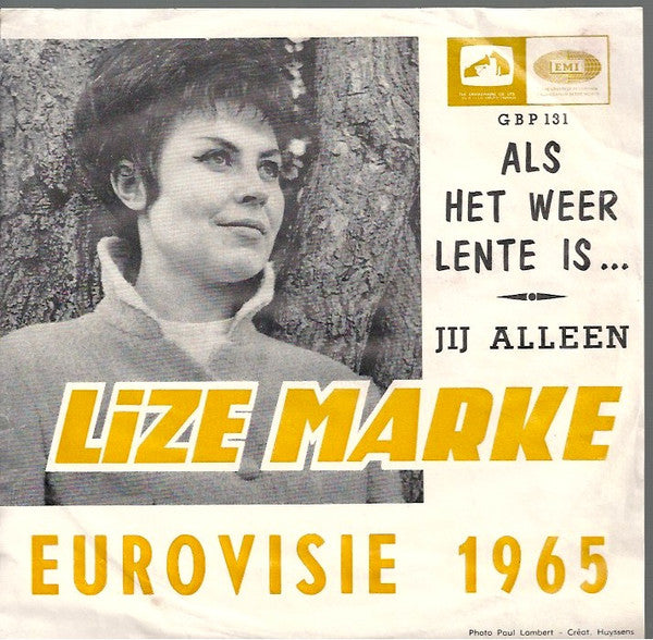 Lize Marke -Als Het Weer Lente Is... / Jij Alleen