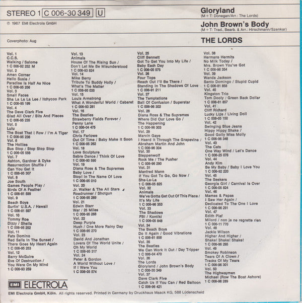 The Lords -Gloryland / John Brown's Body