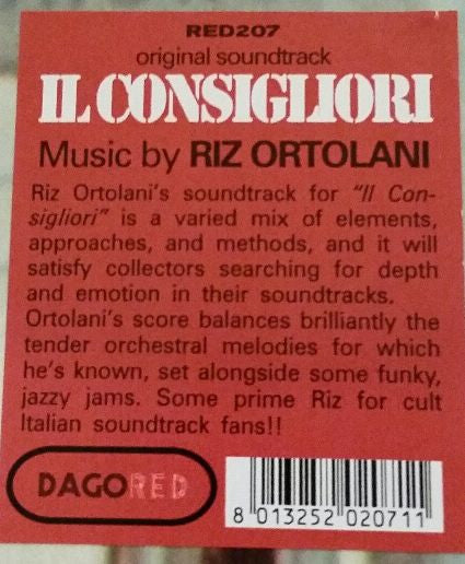 Riz Ortolani -Il Consigliori - Original Soundtrack