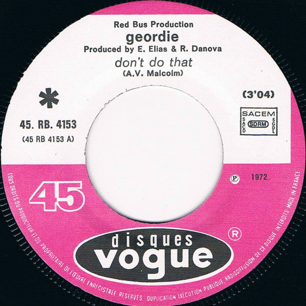 Geordie -Don't Do That