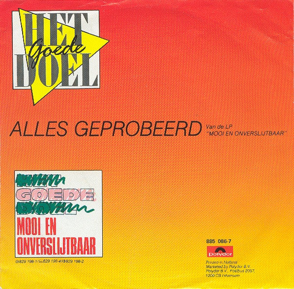 Het Goede Doel -Alles Geprobeerd