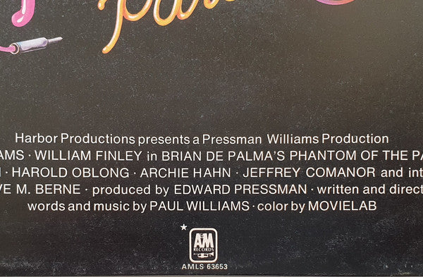Paul Williams (2), Various -Phantom Of The Paradise - Original Soundtrack Recording