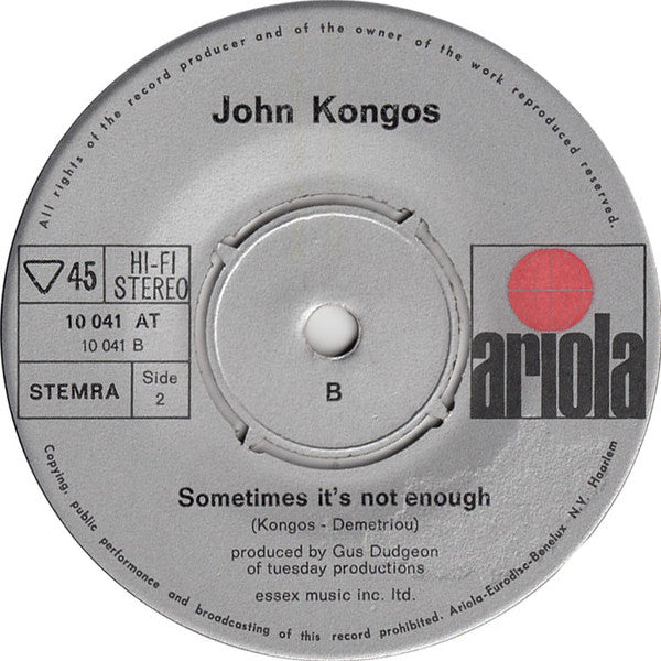 John Kongos -He's Gonna Step On You Again