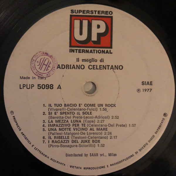 Adriano Celentano -Il Meglio Di Adriano Celentano