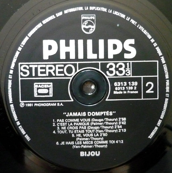 Bijou (2) -Jamais Domptés