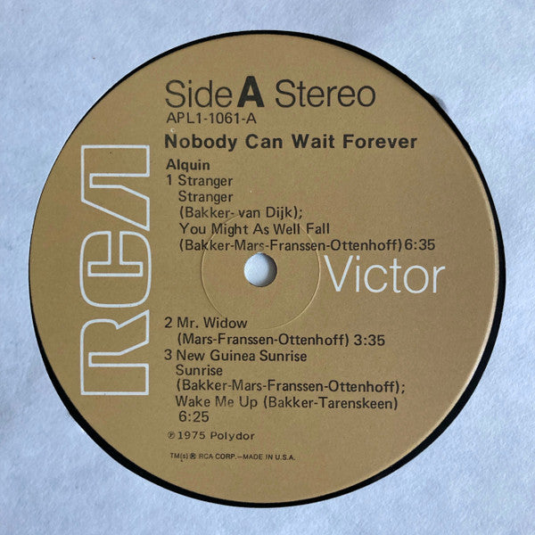 Alquin - Nobody Can Wait Forever